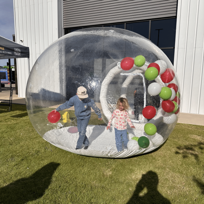 Giant Snowglobe with children inside
